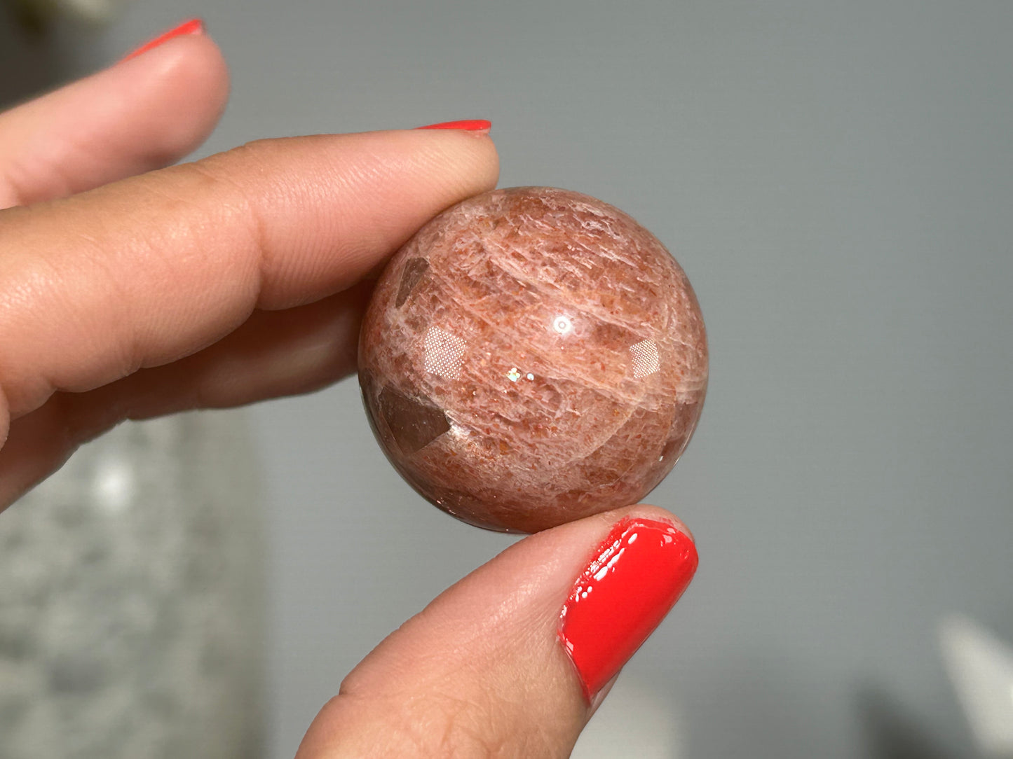 Confetti Sunstone Sphere (1.1", 28mm)