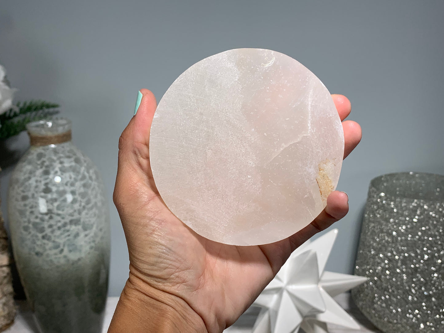 Selenite Disk (4")