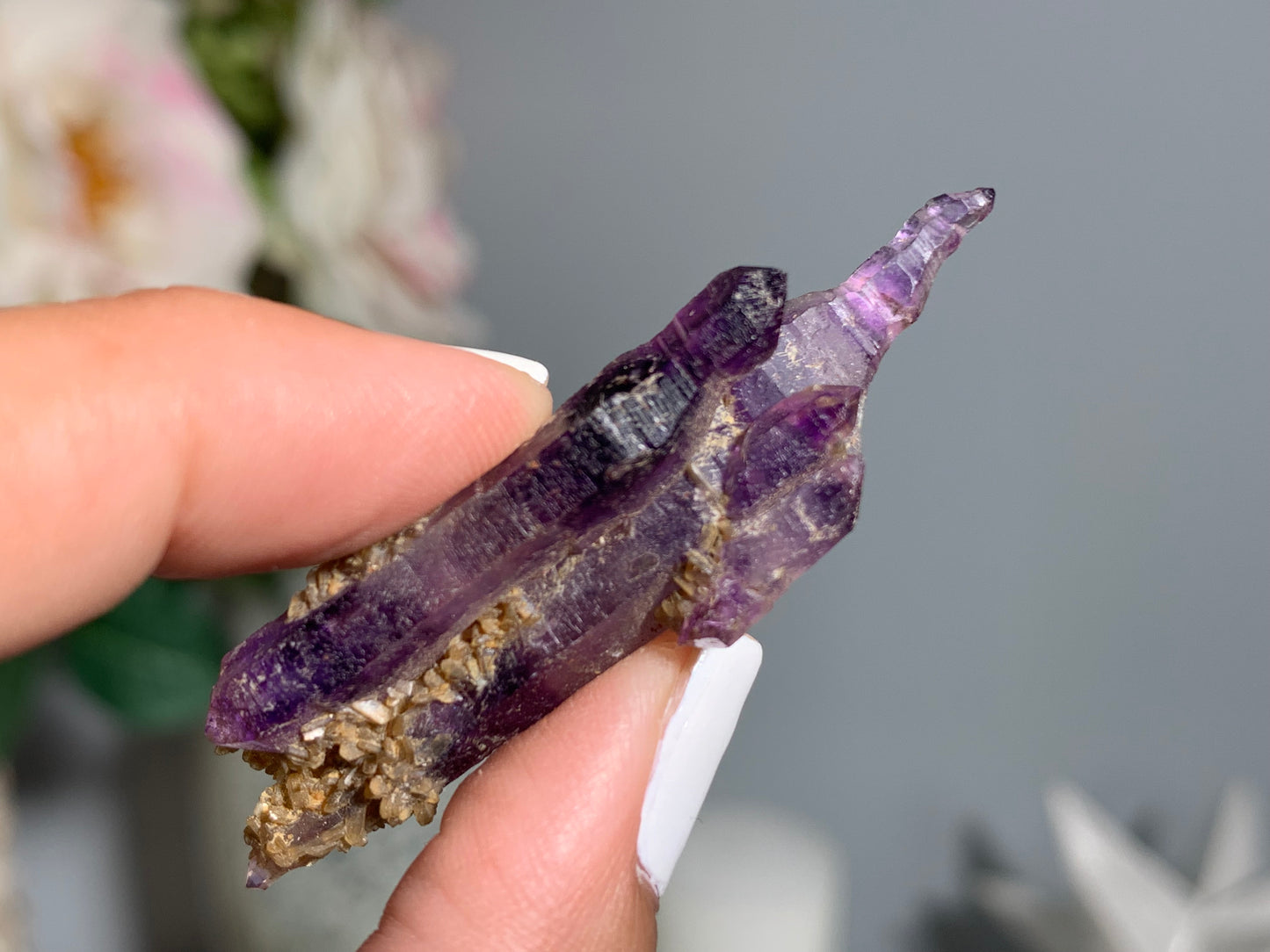 Double Terminated Brandberg Amethyst Point (2.1", 52mm)