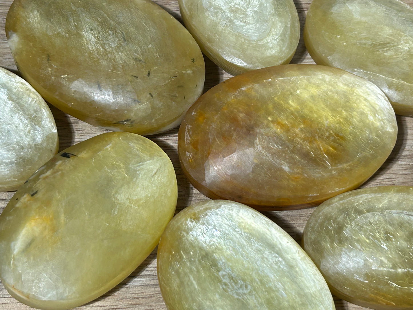 Golden Muscovite Mica Palm Stone