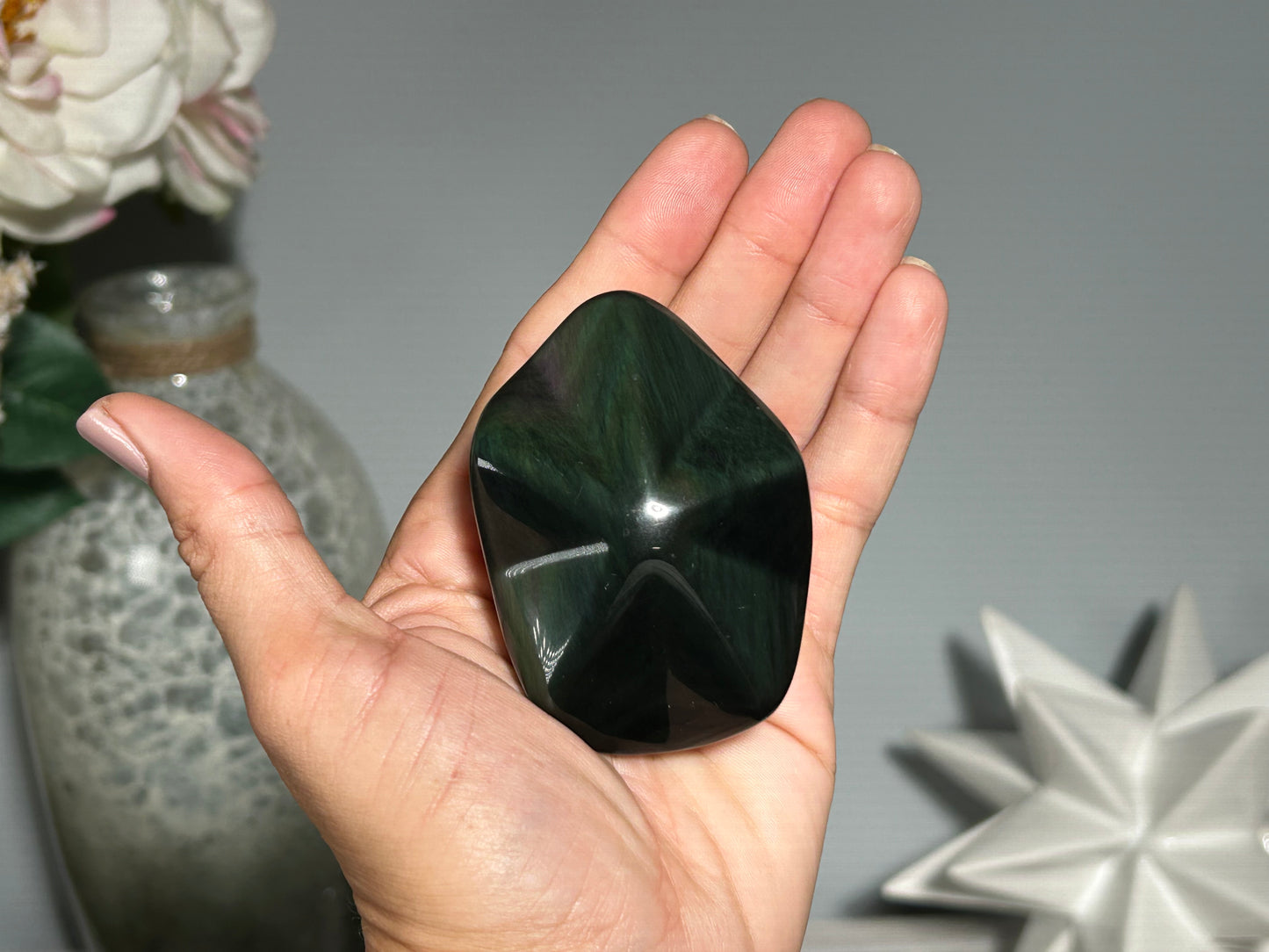 Rainbow Obsidian Star (2.7", 68mm)