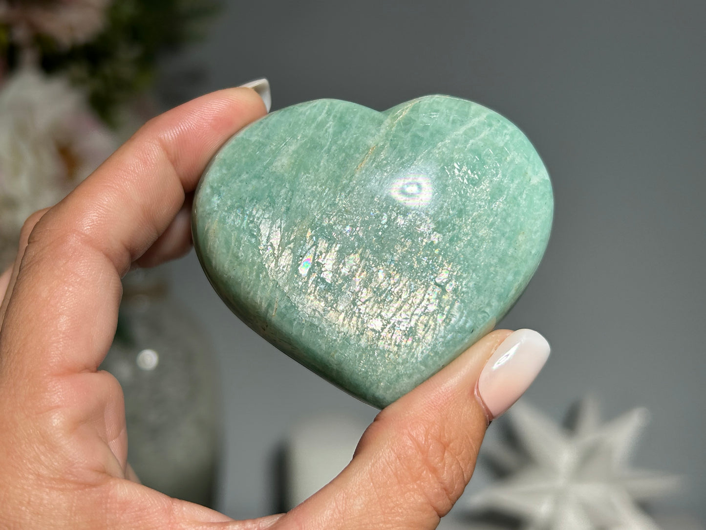 Amazonite Heart (2.5", 63mm)