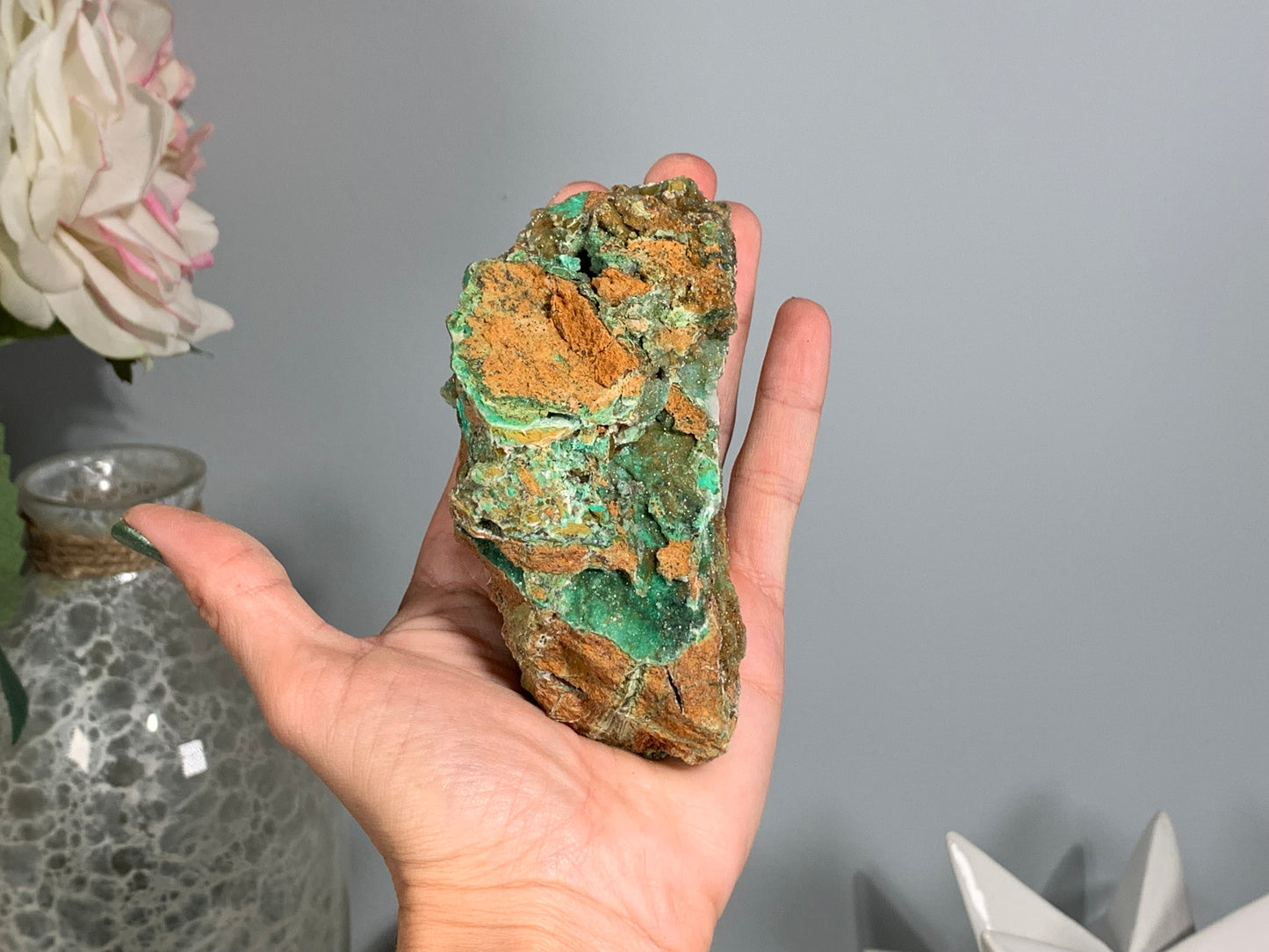 Druzy Chrysoprase (4.4", 110mm)