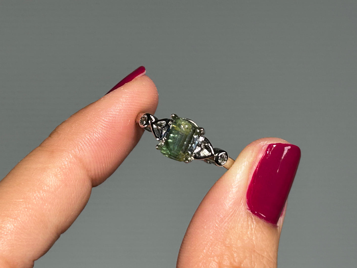 Tourmaline Adjustable Ring