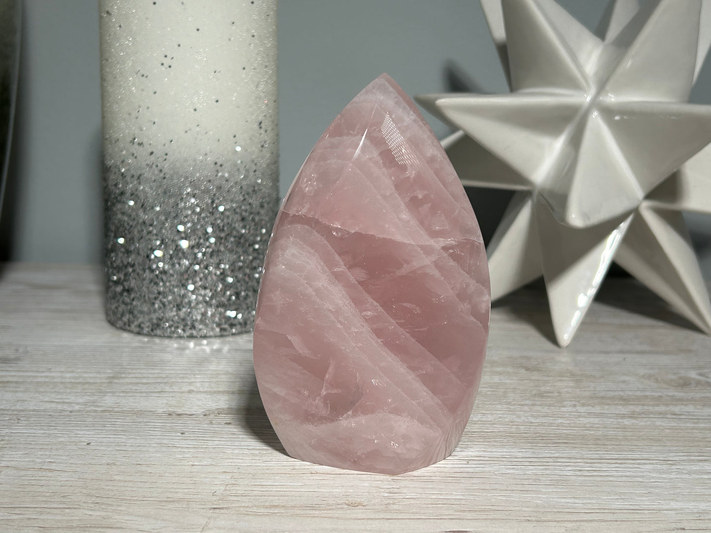 Rose Quartz Freeform (4.6", 116mm)