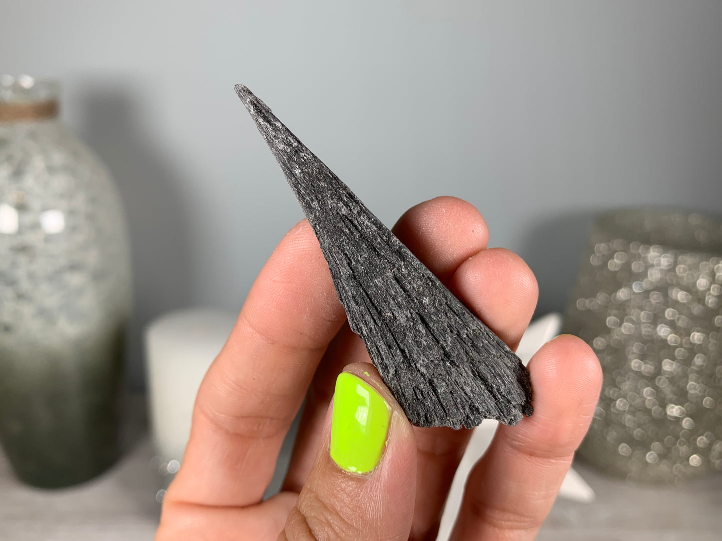 Black Kyanite Fan Medium