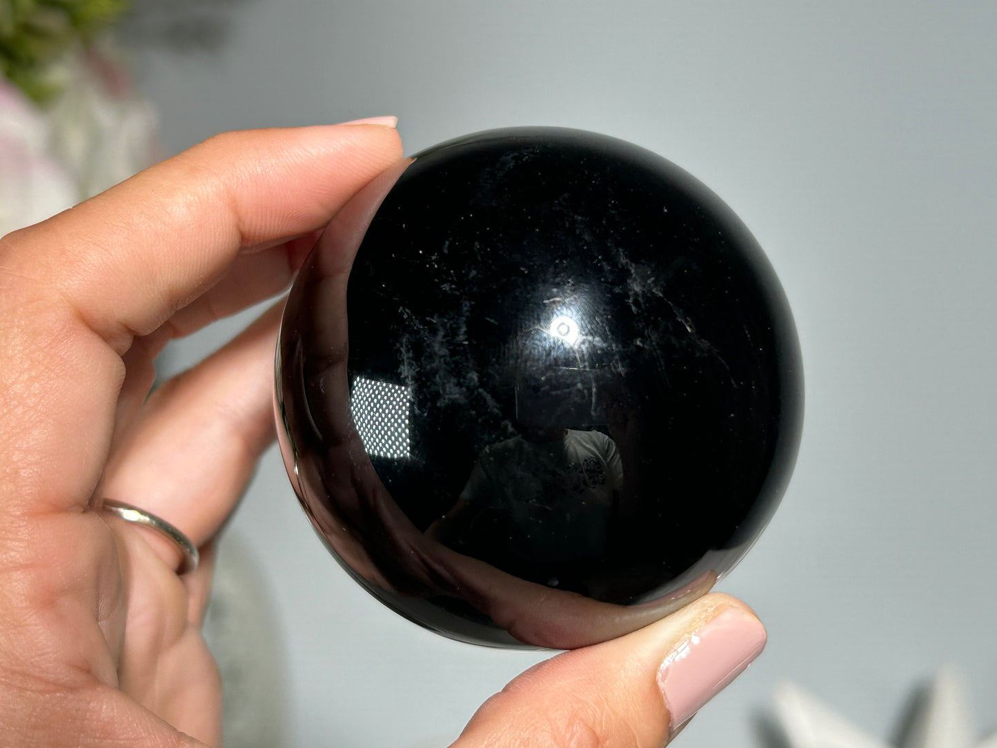 Gold Sheen Obsidian Sphere (2.4", 60mm)