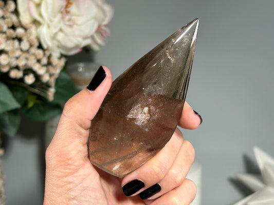 Smoky Quartz Flame (3.8", 97mm)