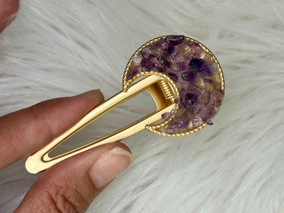 Crystal Moon Hair Clip