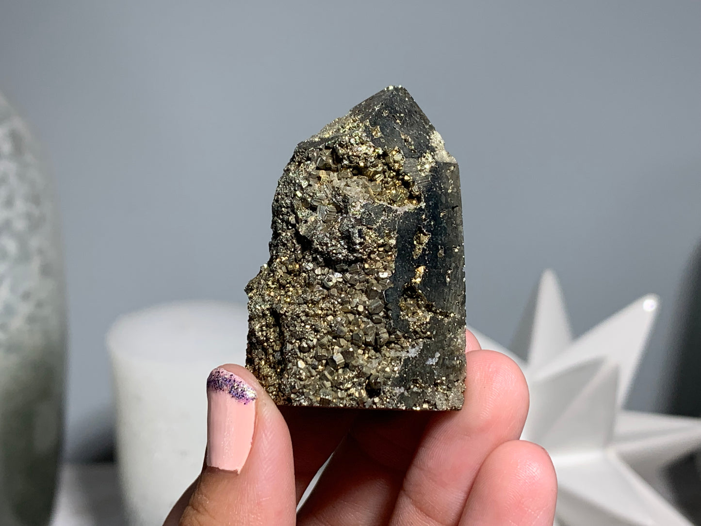 Pyrite Geode Obelisk Small