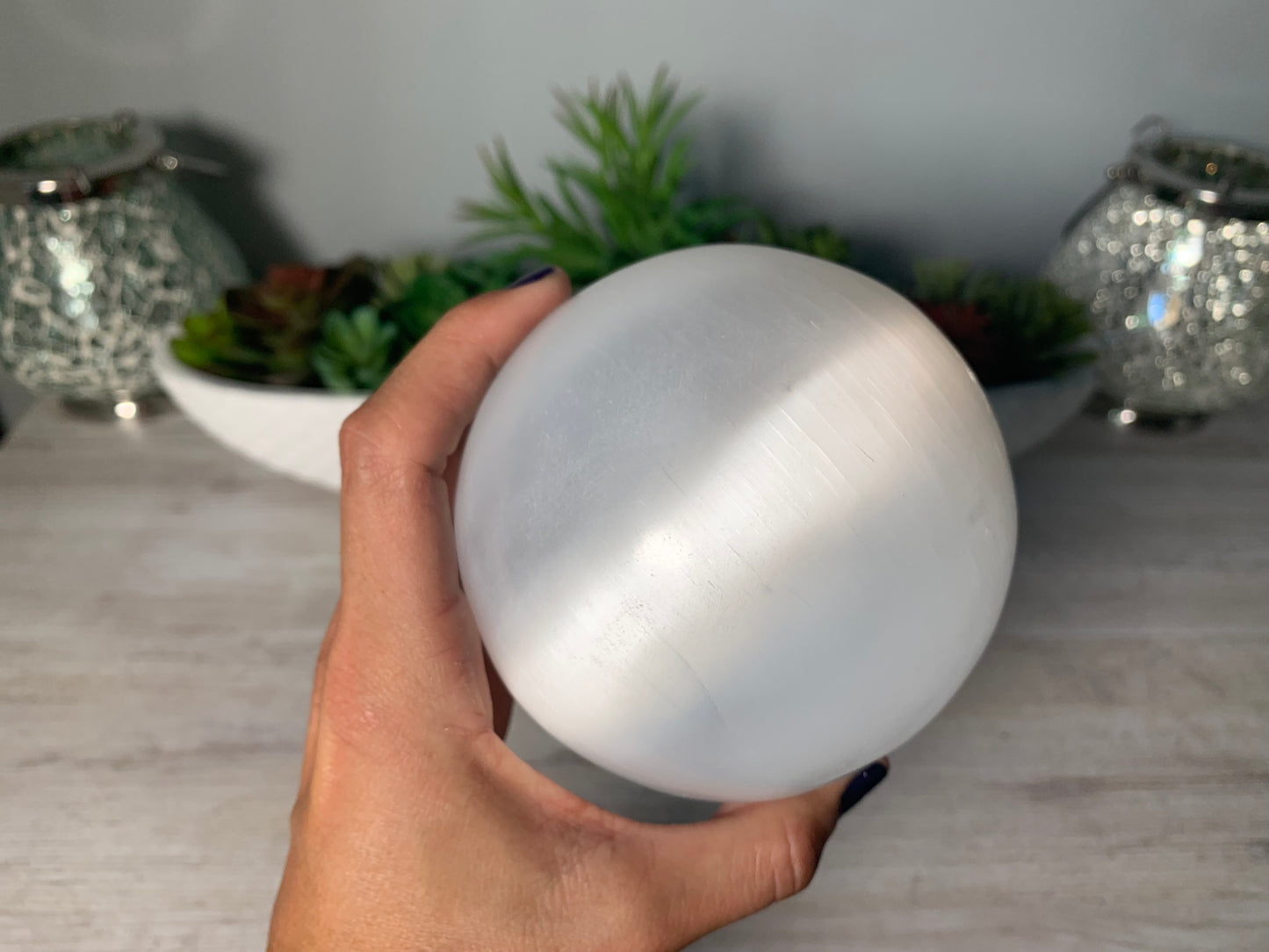 Selenite Sphere (3.75-4" 9-10cm)