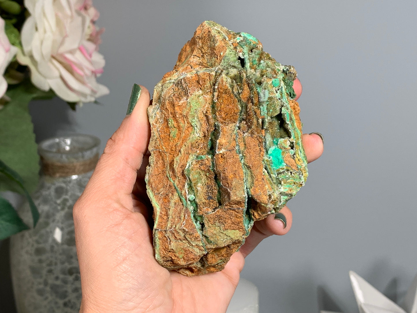 Druzy Chrysoprase (4.4", 110mm)