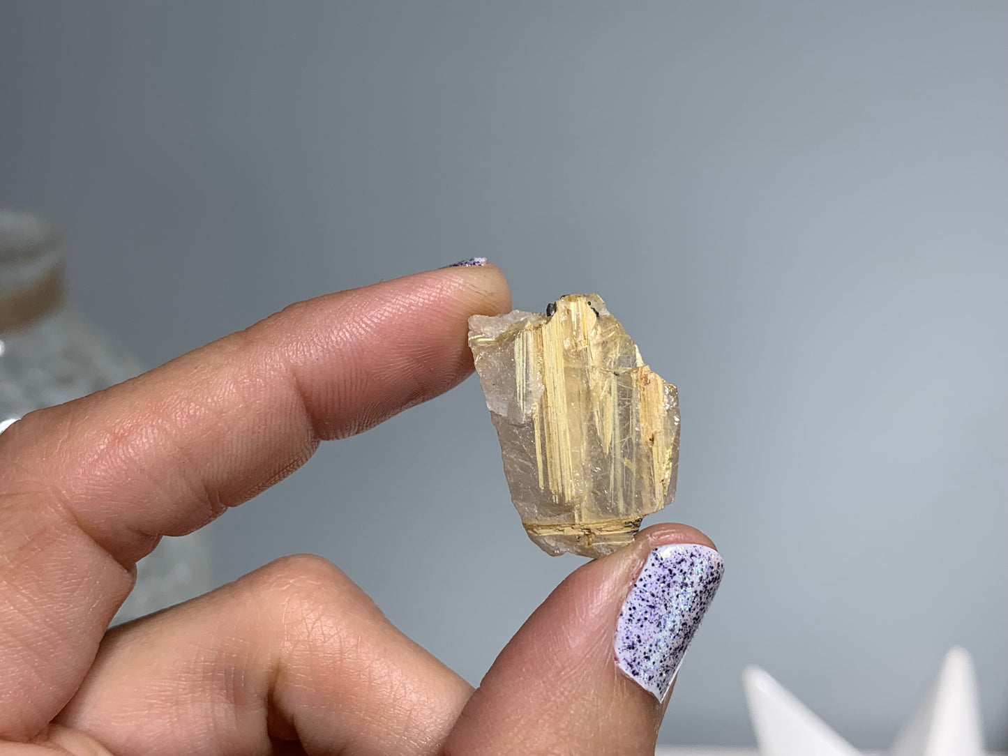 Gold Rutile in Quartz (5-8 grams)