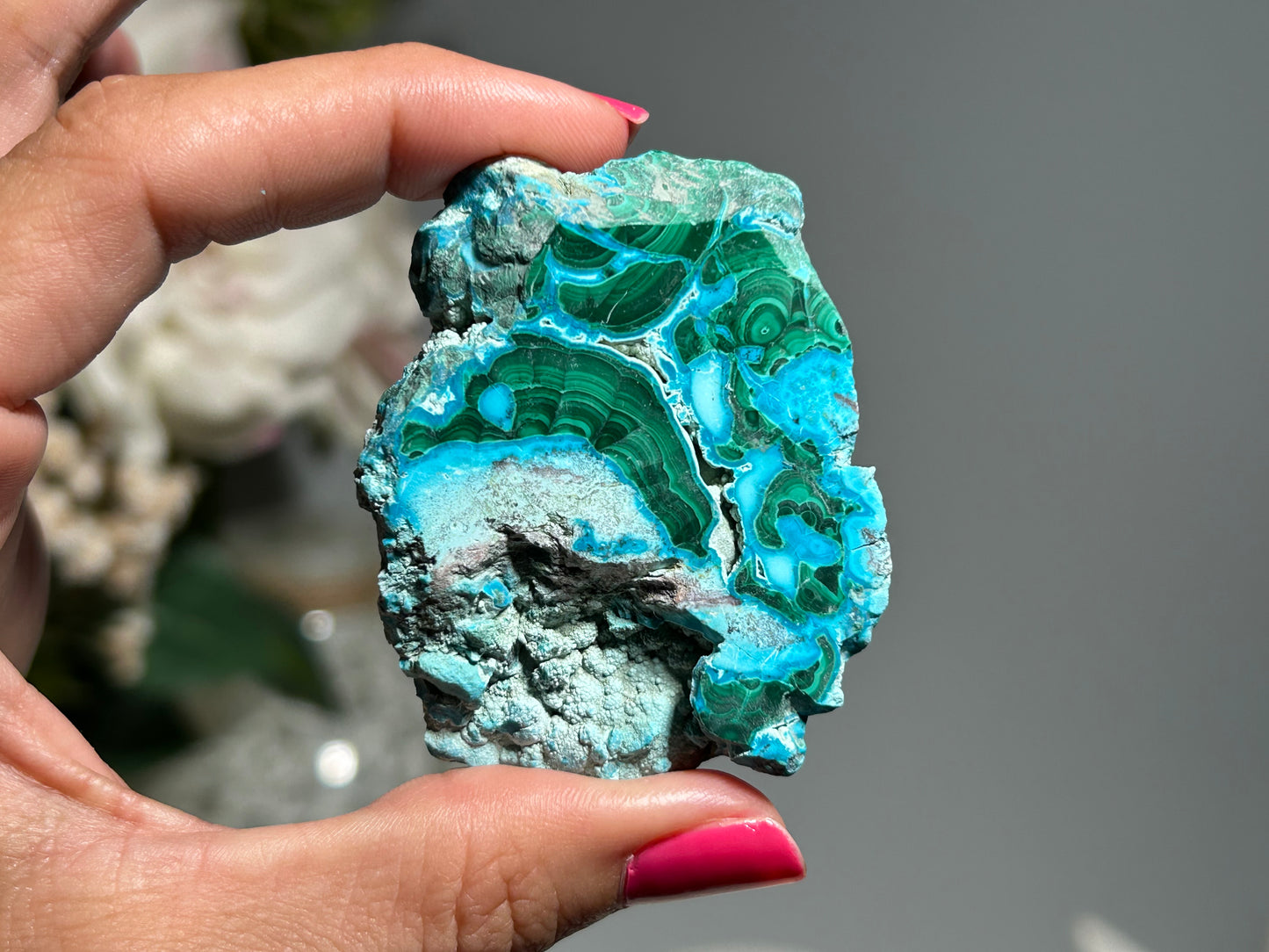 Malachite Chrysocolla Slab (2.25", 57mm)