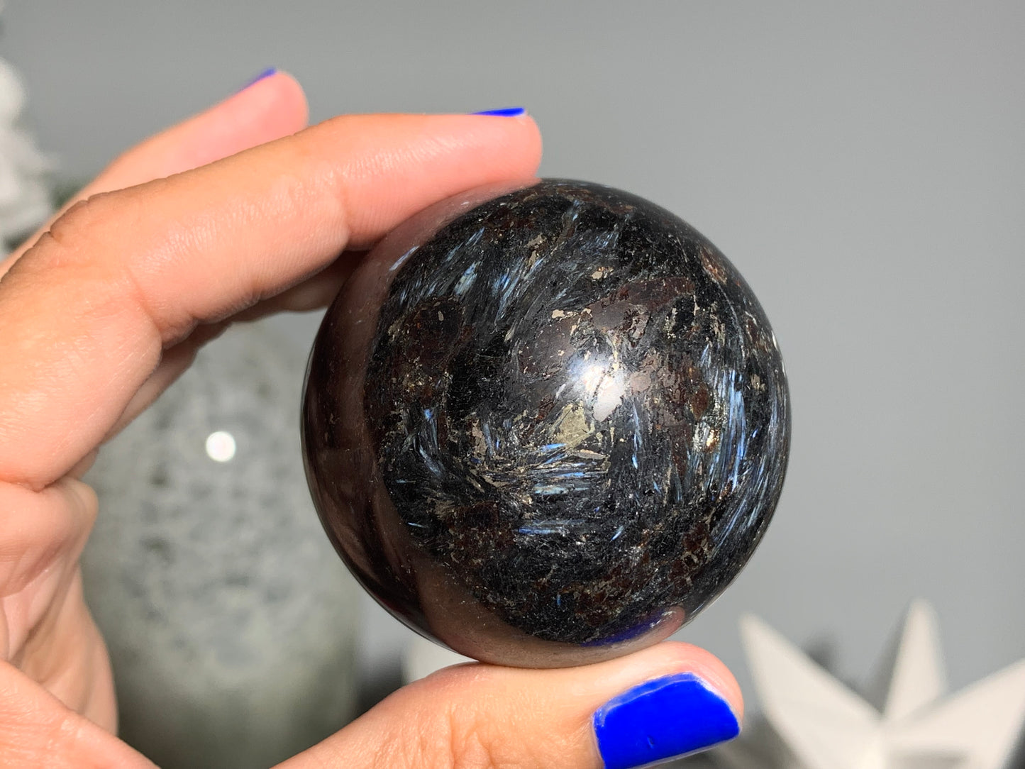 Grade A+ Anthophyllite Sphere (1.75" 45mm)