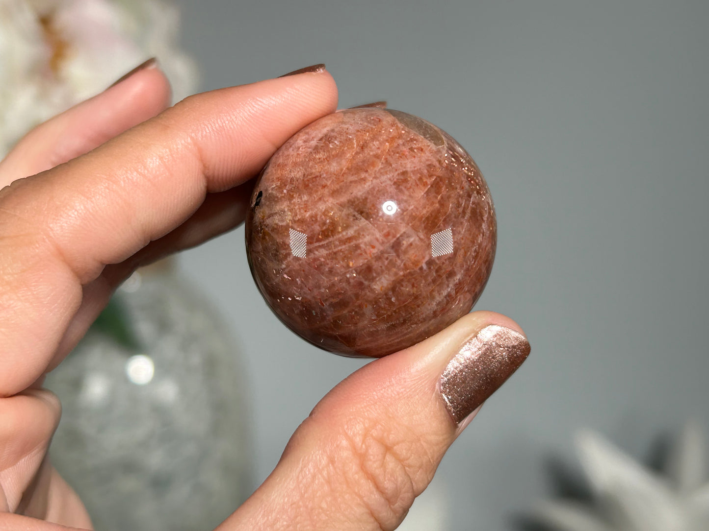 Confetti Sunstone Sphere (1.4", 35mm)