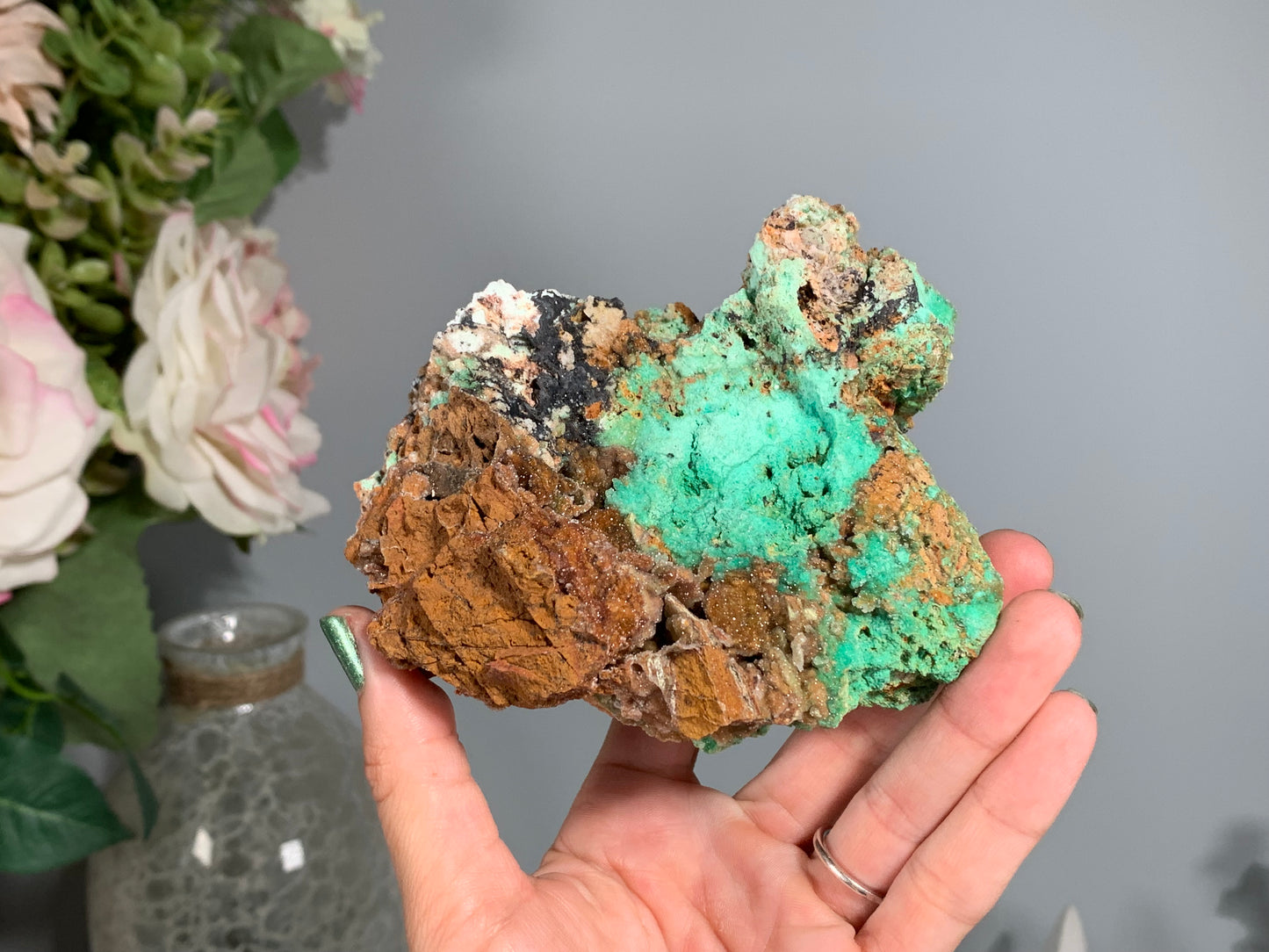 Druzy Chrysoprase (4.25", 108mm)