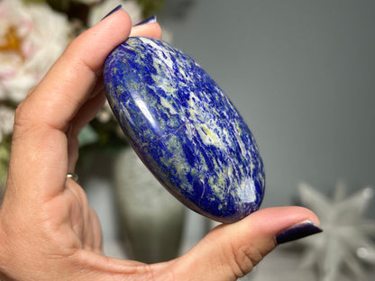 Lapis Lazuli Palm Stone (2.9", 73mm)