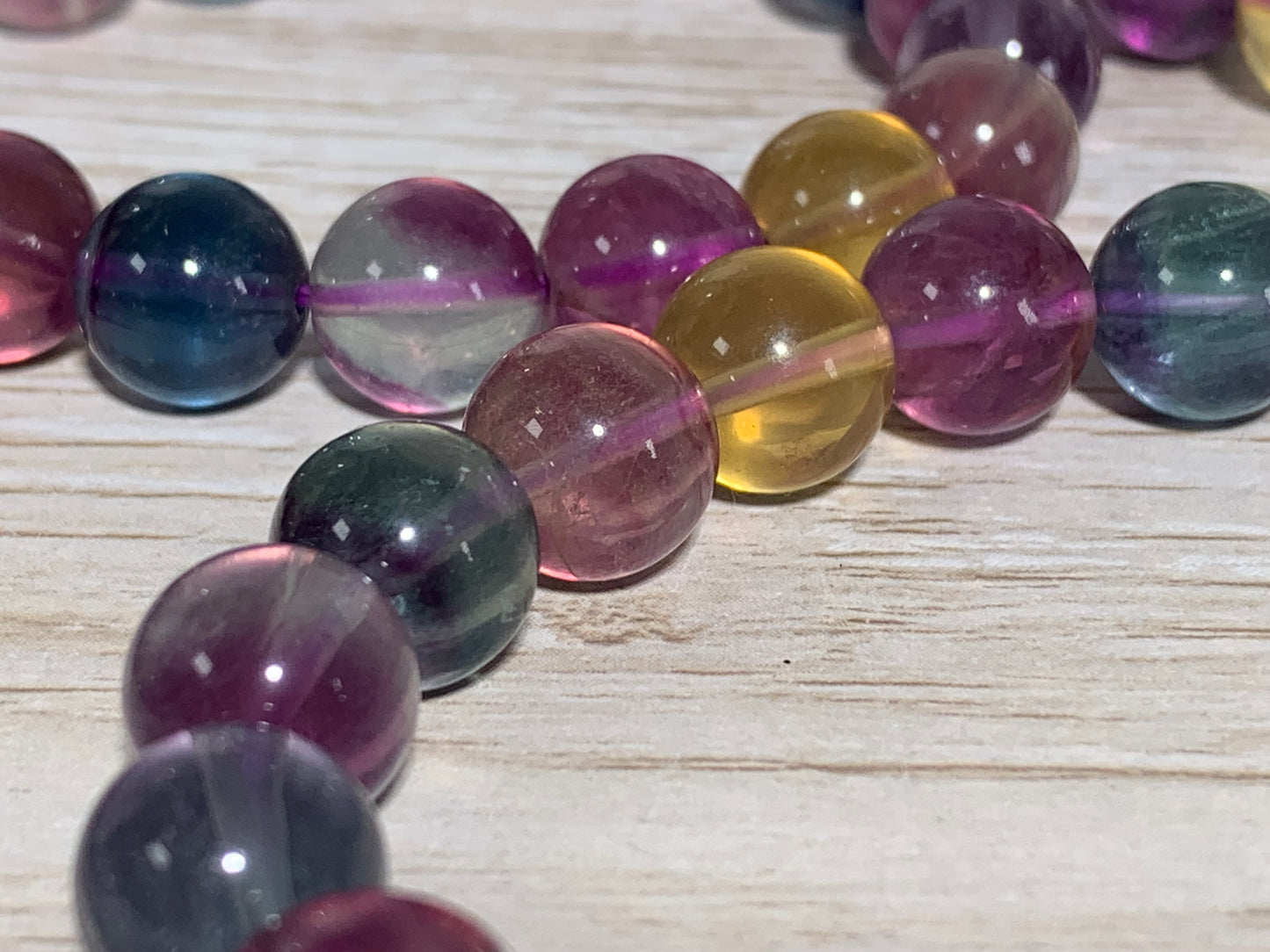 10mm Fluorite Bracelet