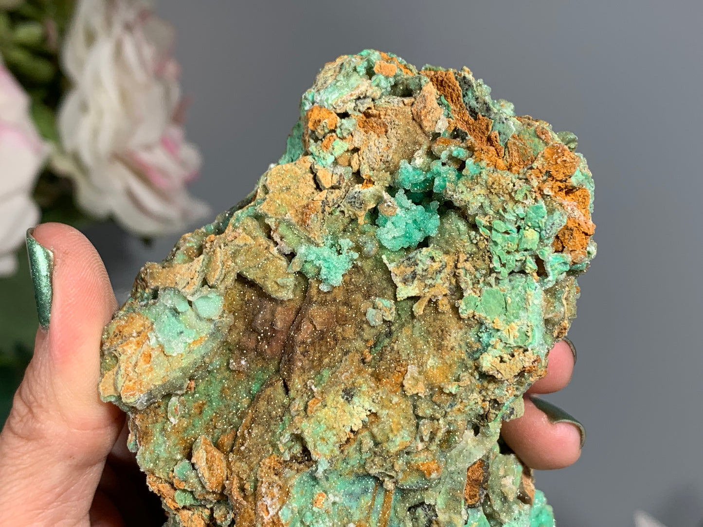 Druzy Chrysoprase (5.2", 131mm)