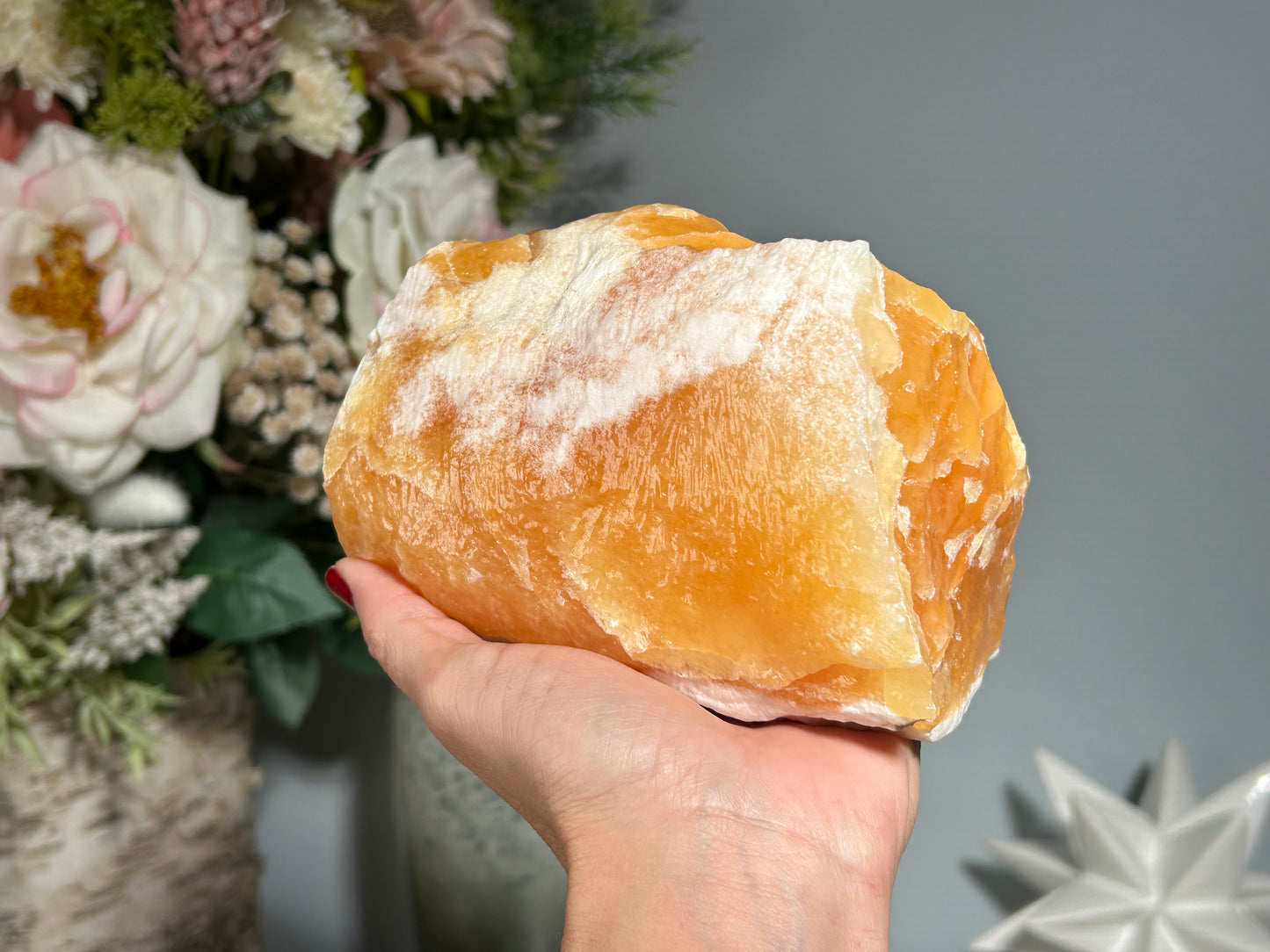 Orange Calcite Chunk