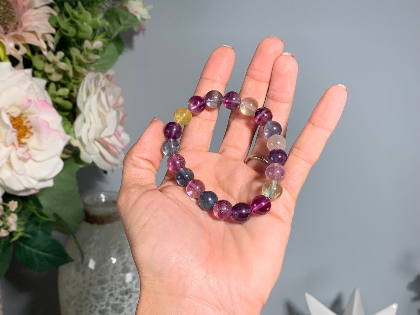 10mm Fluorite Bracelet