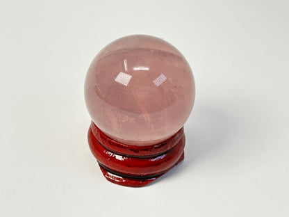 Star Rose Quartz Sphere (1.1", 27mm)