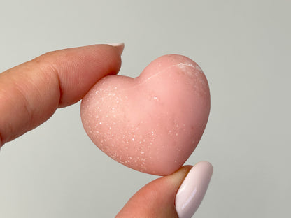 Pink Opal Heart (1.3", 34mm)