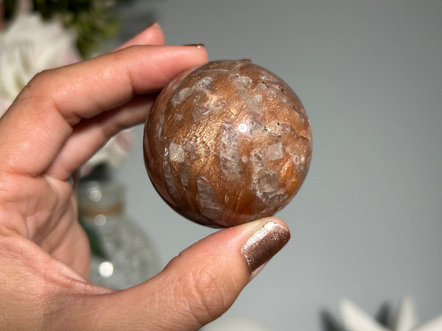 Confetti Sunstone Sphere (1.8", 47mm)