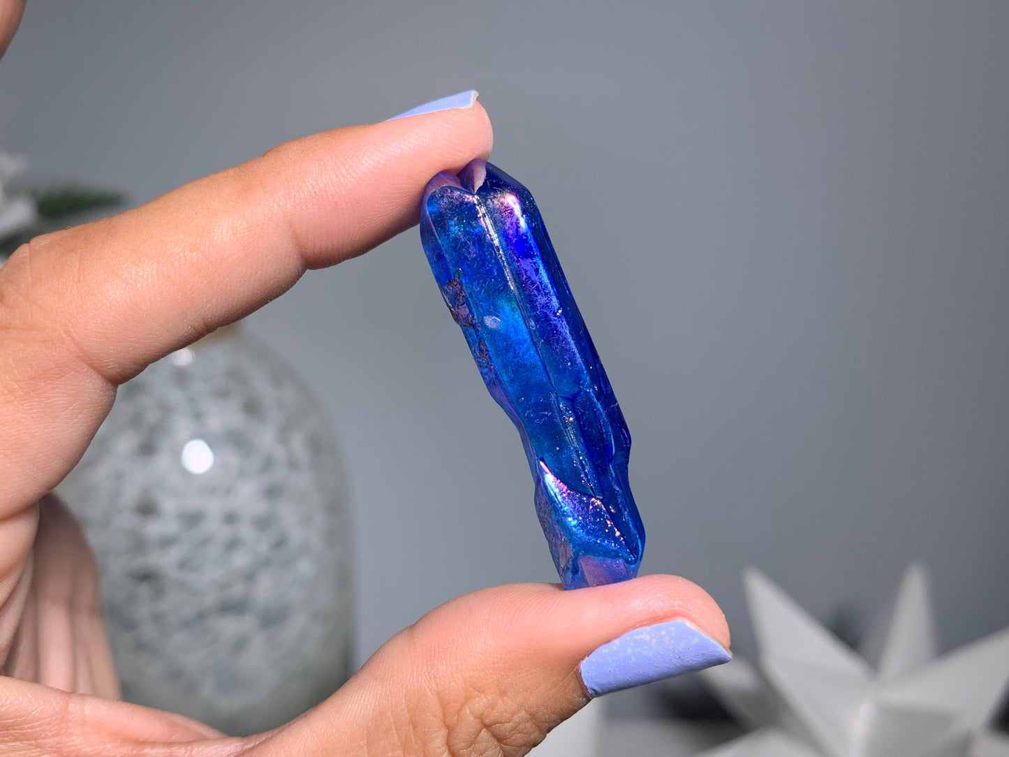 Blue Aura Quartz Point