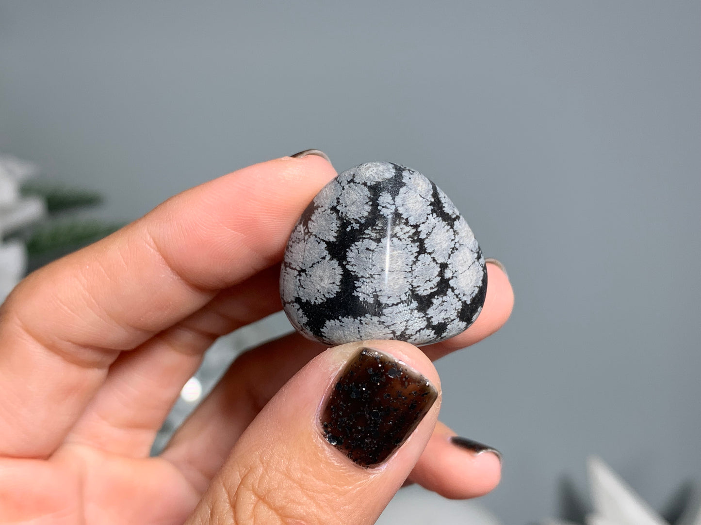 Tumbled Snowflake Obsidian Large