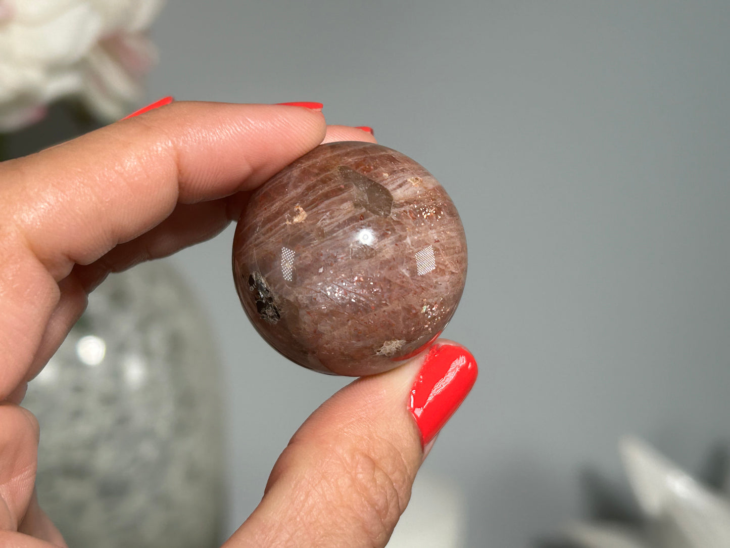 Confetti Sunstone Sphere (1.25", 32mm)