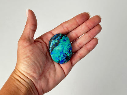 Azurite Chrysocolla Palm Stone #40