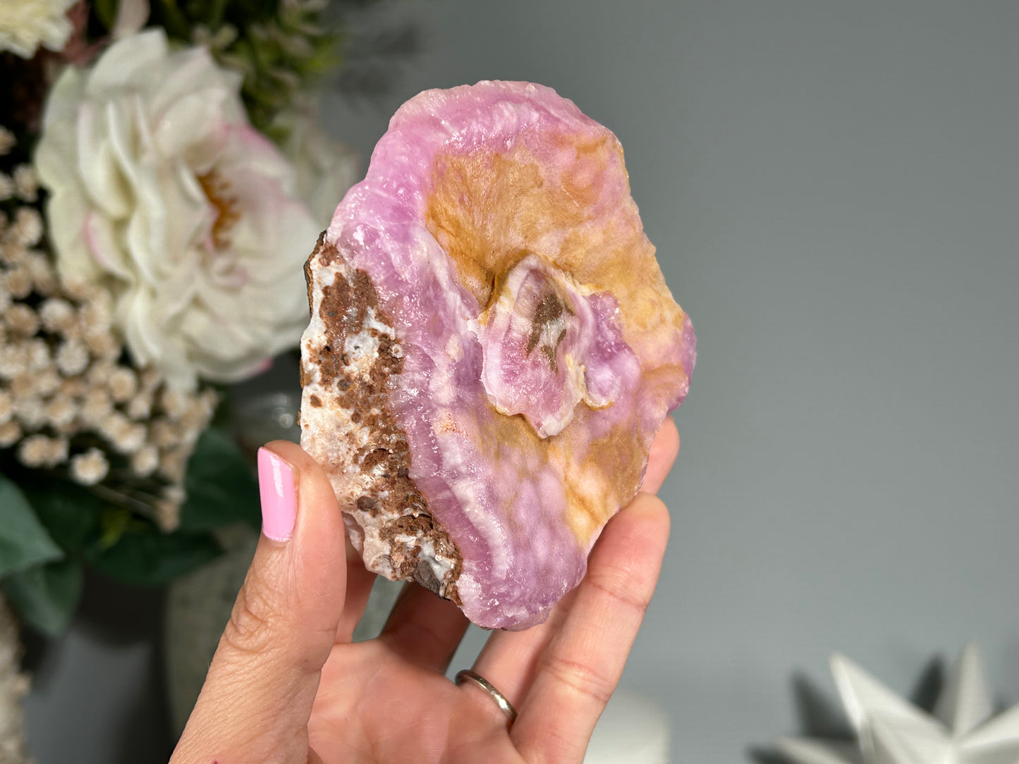 Natural Pink Aragonite (3.9", 98mm)