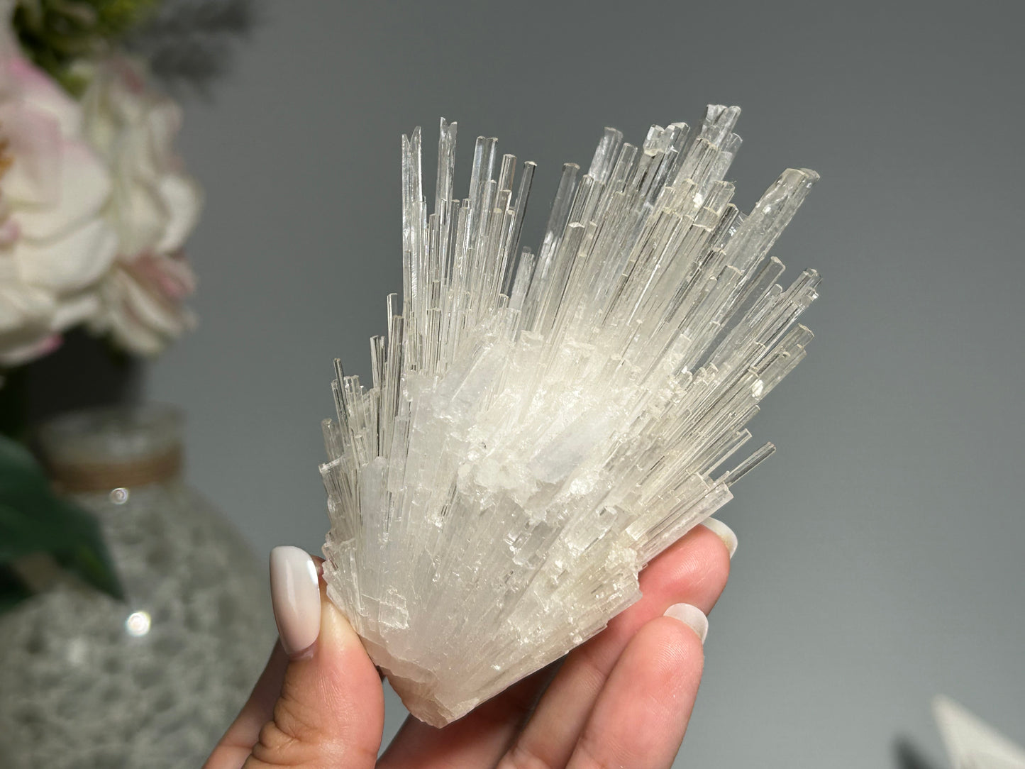 Natural Scolecite Cluster (4", 103mm)