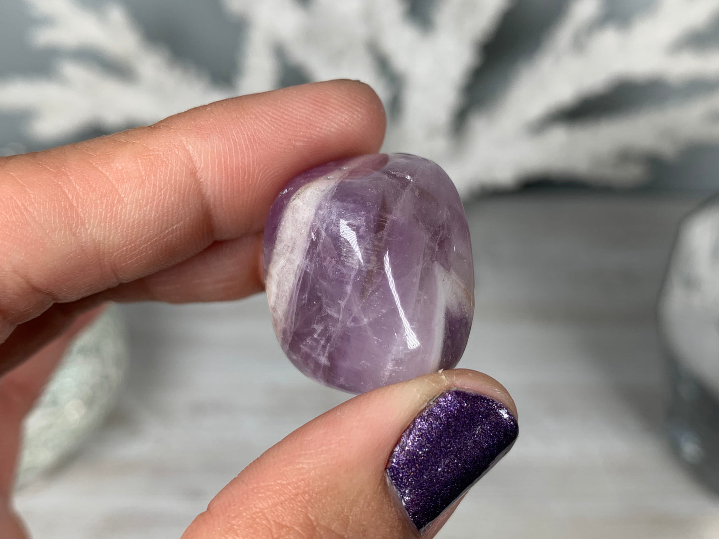 Tumbled Dog Tooth Amethyst Large