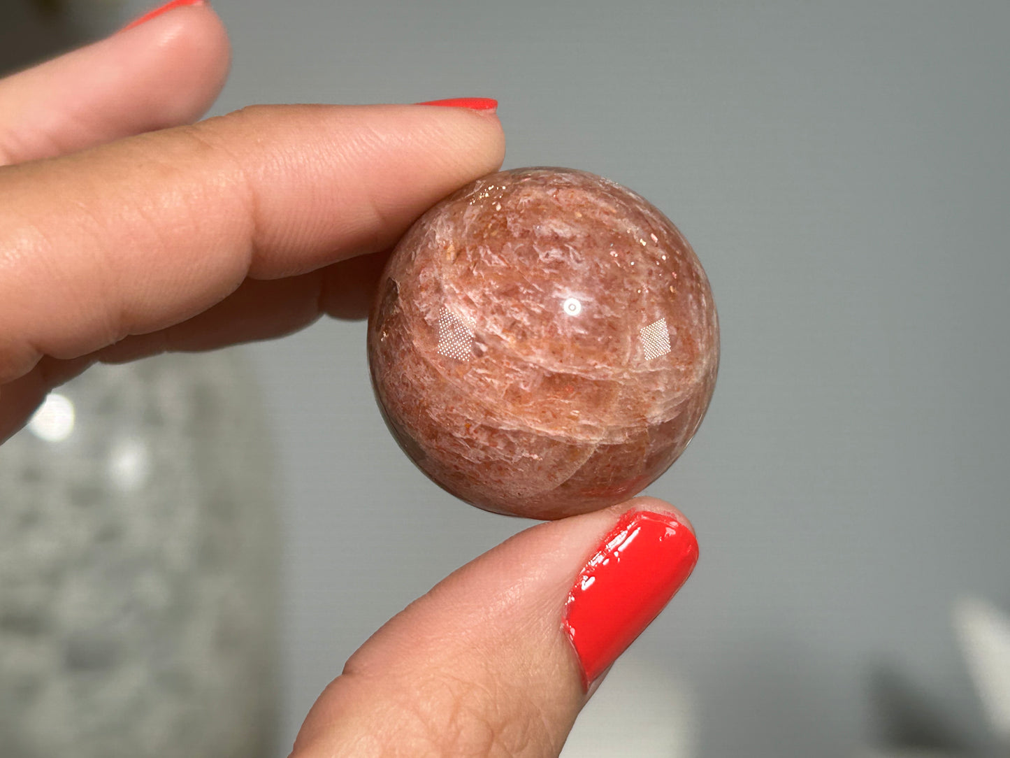 Confetti Sunstone Sphere (1.1", 28mm)