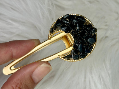 Crystal Moon Hair Clip