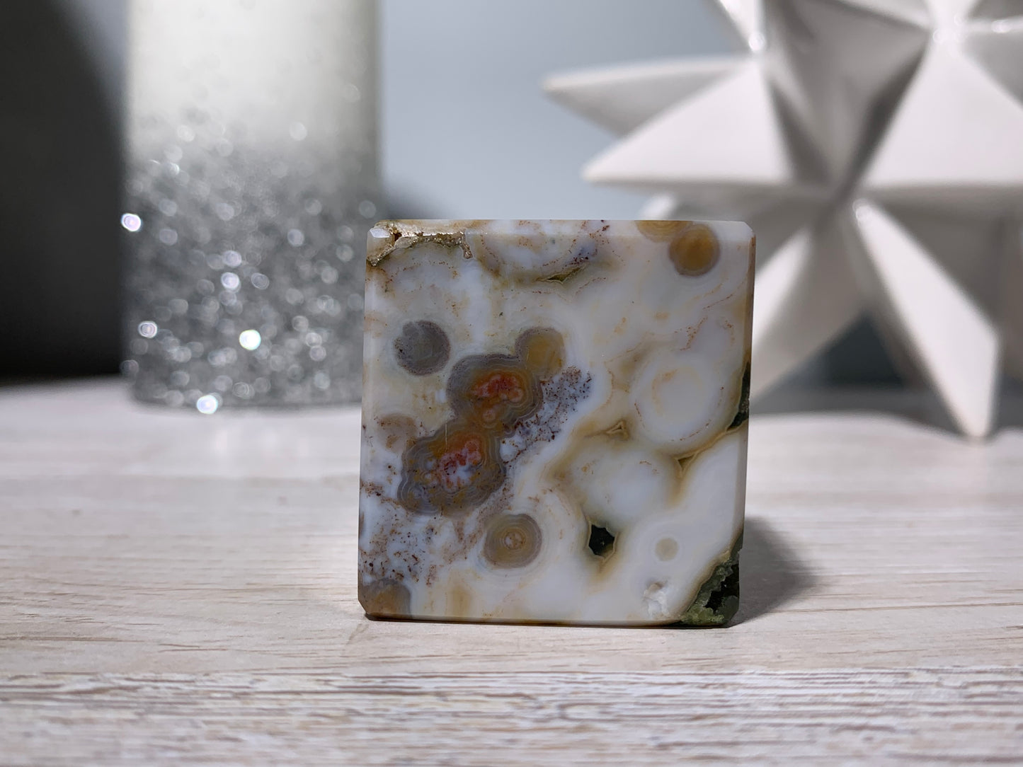 8th Vein Ocean Jasper Cube (1.5", 38mm)