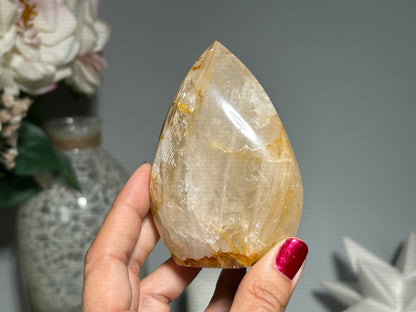 Yellow Hematoid Quartz Freeform (3.5", 89mm)
