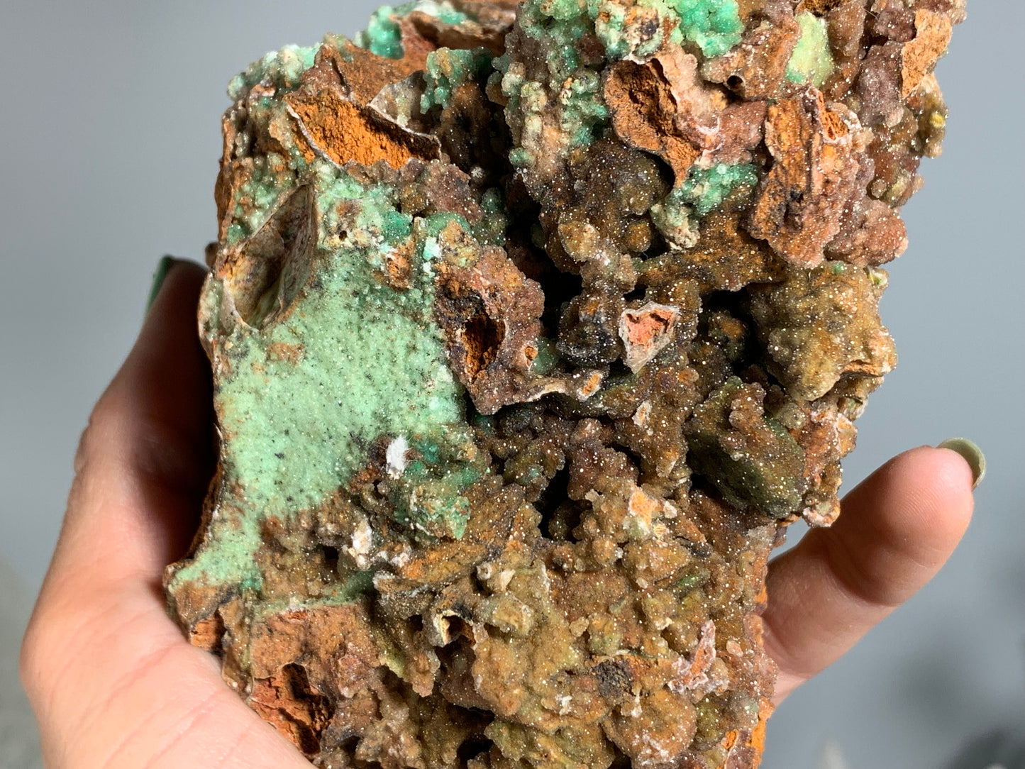 Druzy Chrysoprase (5", 126mm)