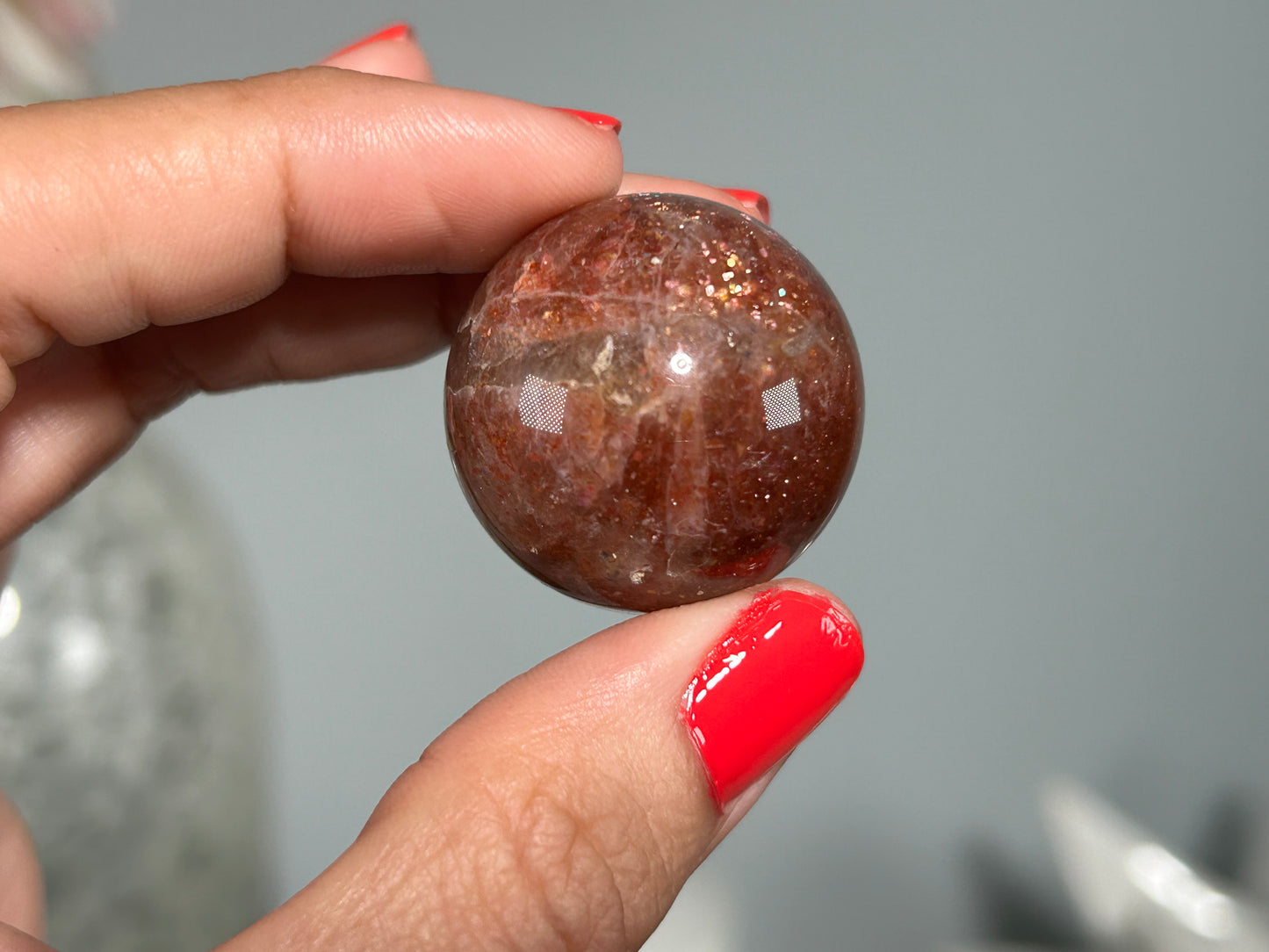 Confetti Sunstone Sphere (1.1", 28mm)