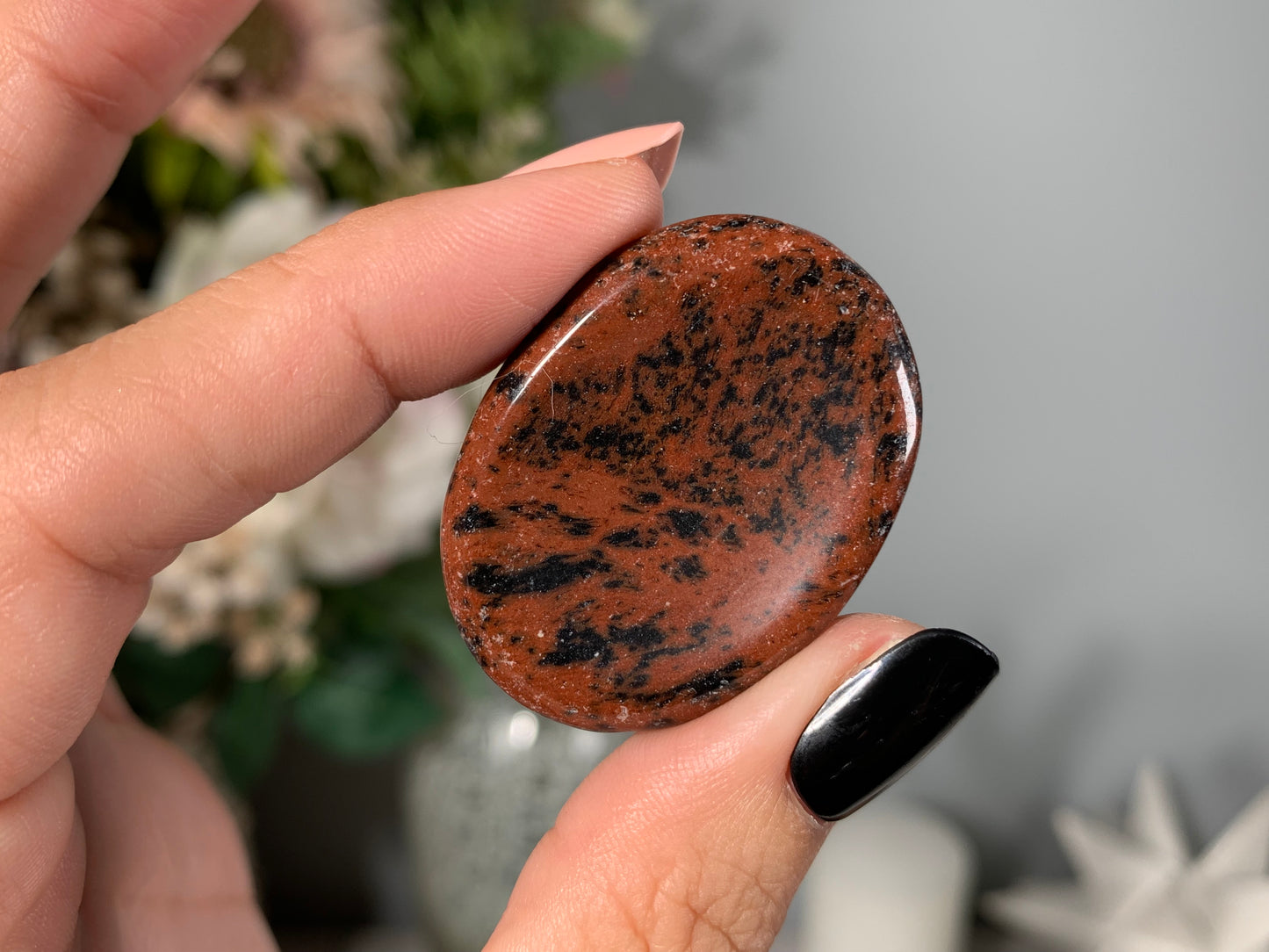 Mahogany Obsidian Thumb Stone