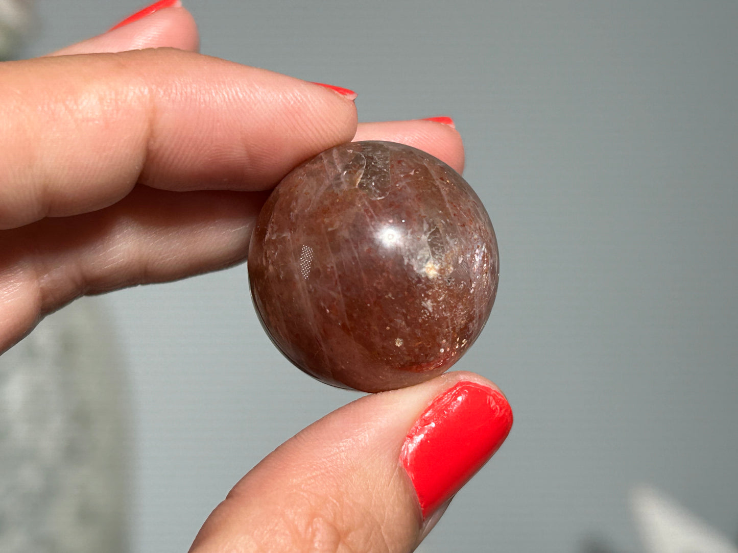 Confetti Sunstone Sphere (1", 25mm)