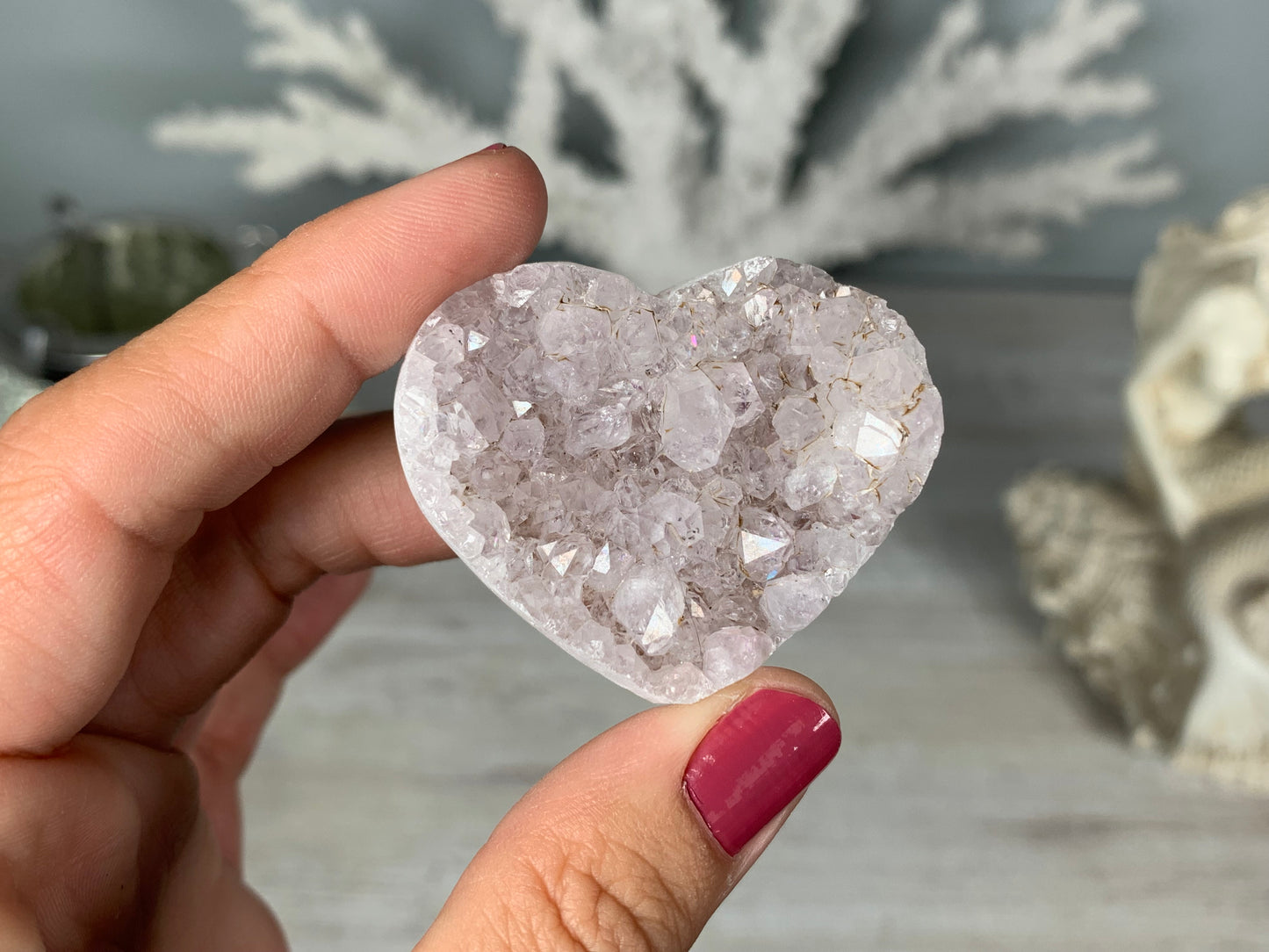 Druzy Heart (4-5 cm)