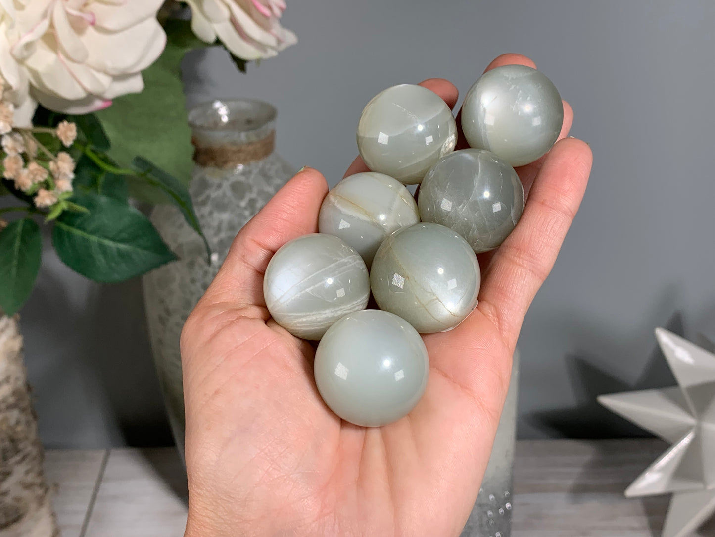 Green Moonstone Sphere