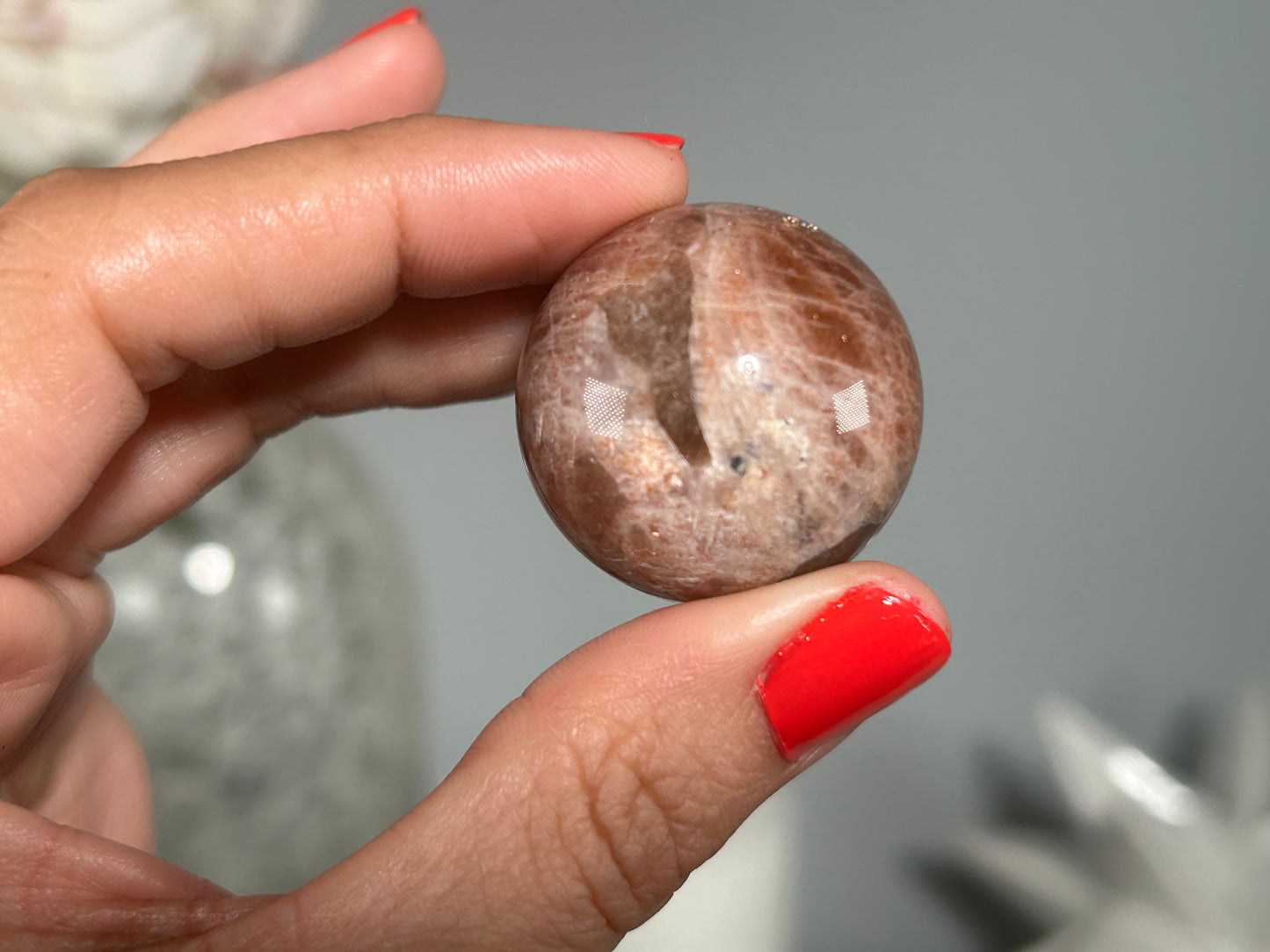 Confetti Sunstone Sphere (1.2", 30mm)