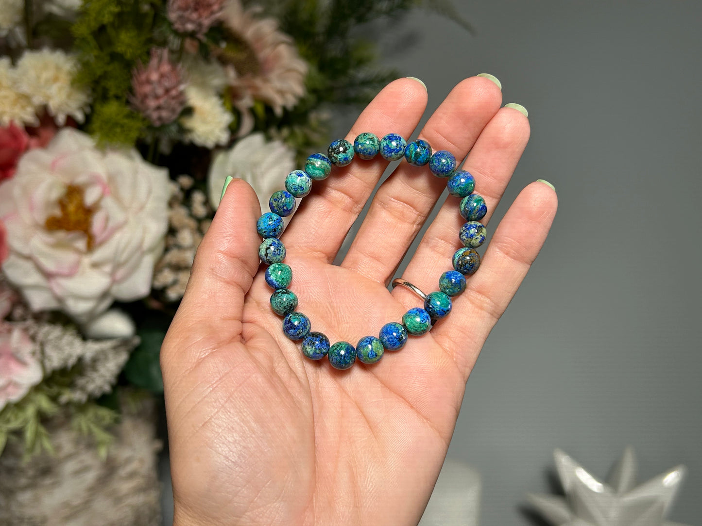 8mm Azurite Malachite Bracelet