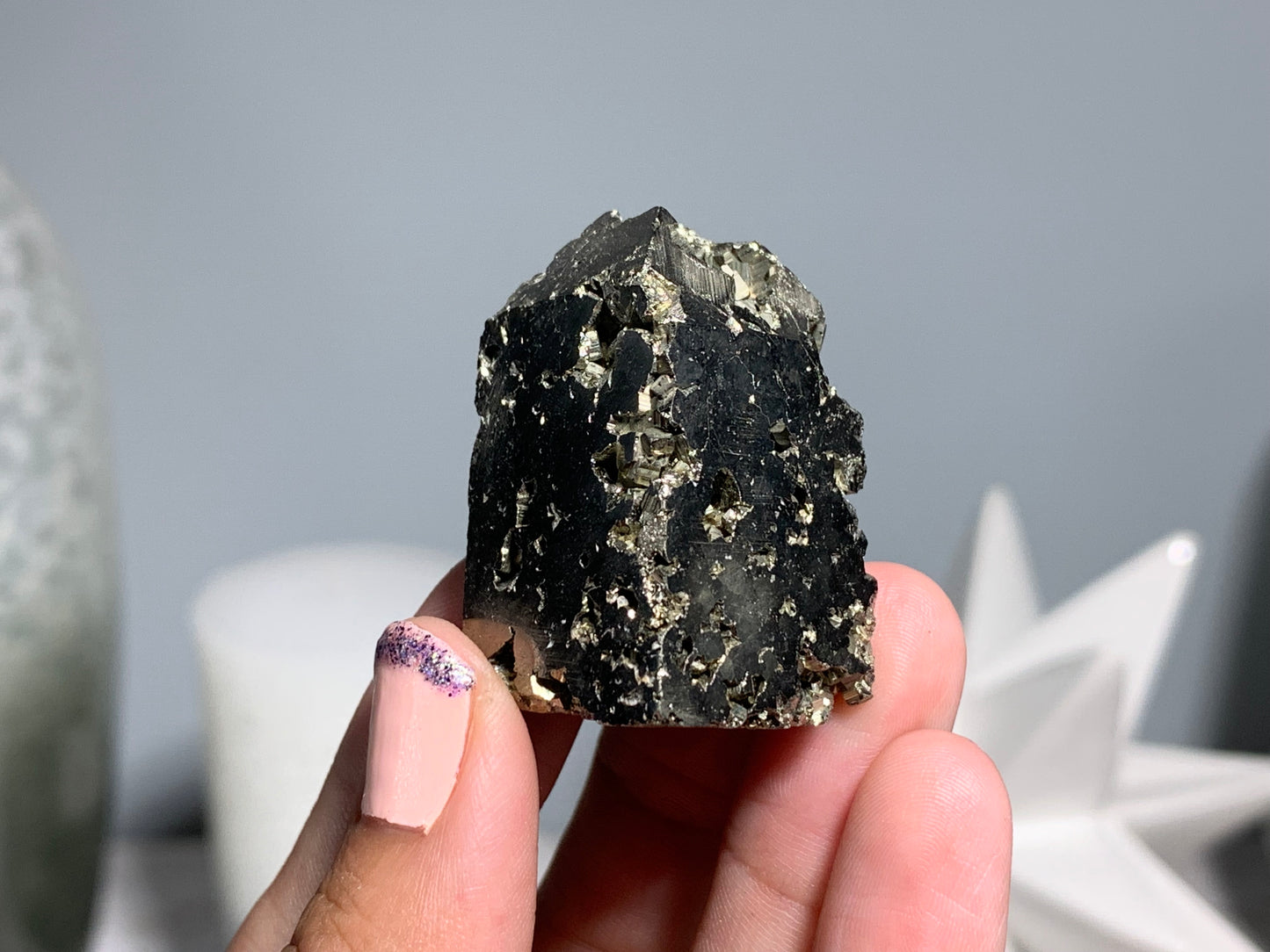 Pyrite Geode Obelisk Small