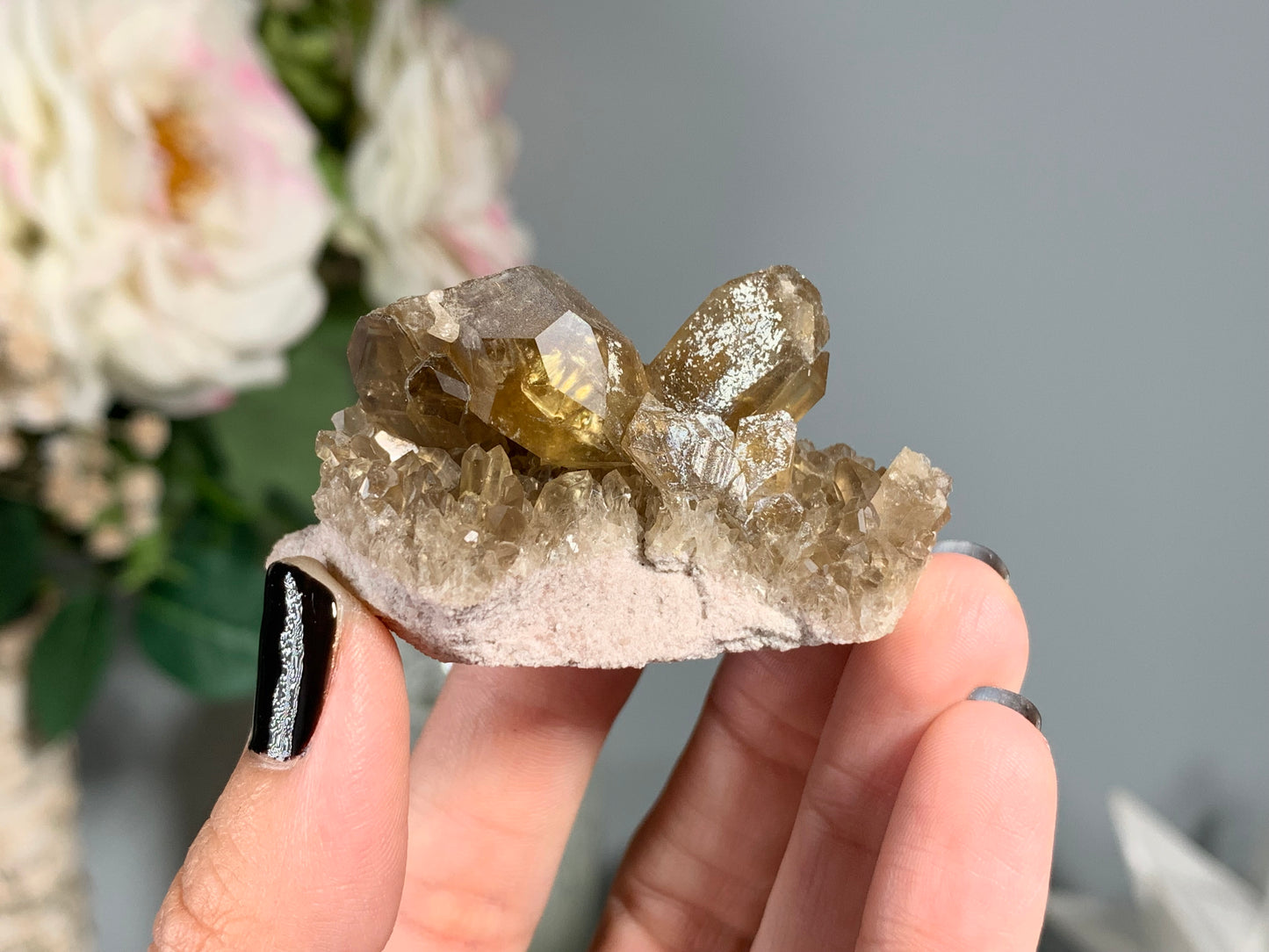 Congo Smoky Citrine Cluster (2.2", 55mm)